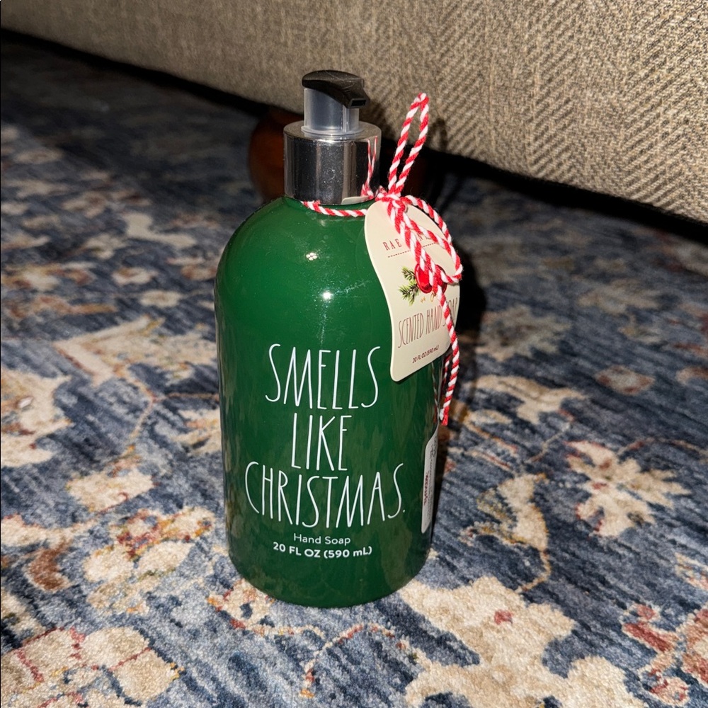 NWT Rae Dunn Scented Hand Soap/Pump 20oz Plastic Bottle Giftable/Christmas